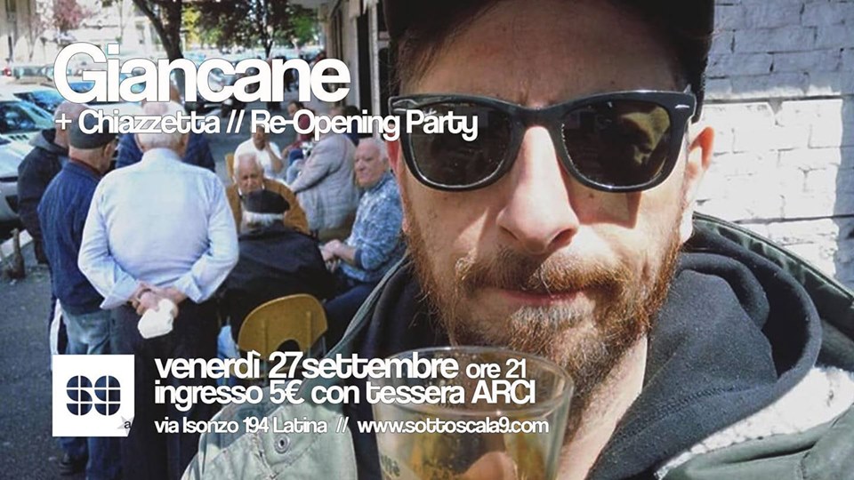 Giancane, opening Chiazzetta, il punkautore