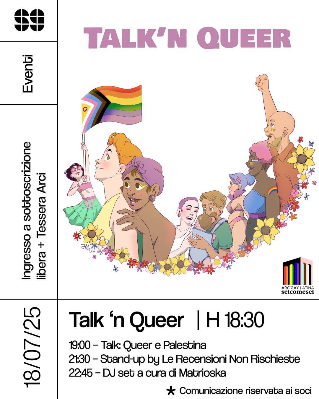 Meet: Talk’N Queer – Talk + Stand Up Comedy + DJ Set