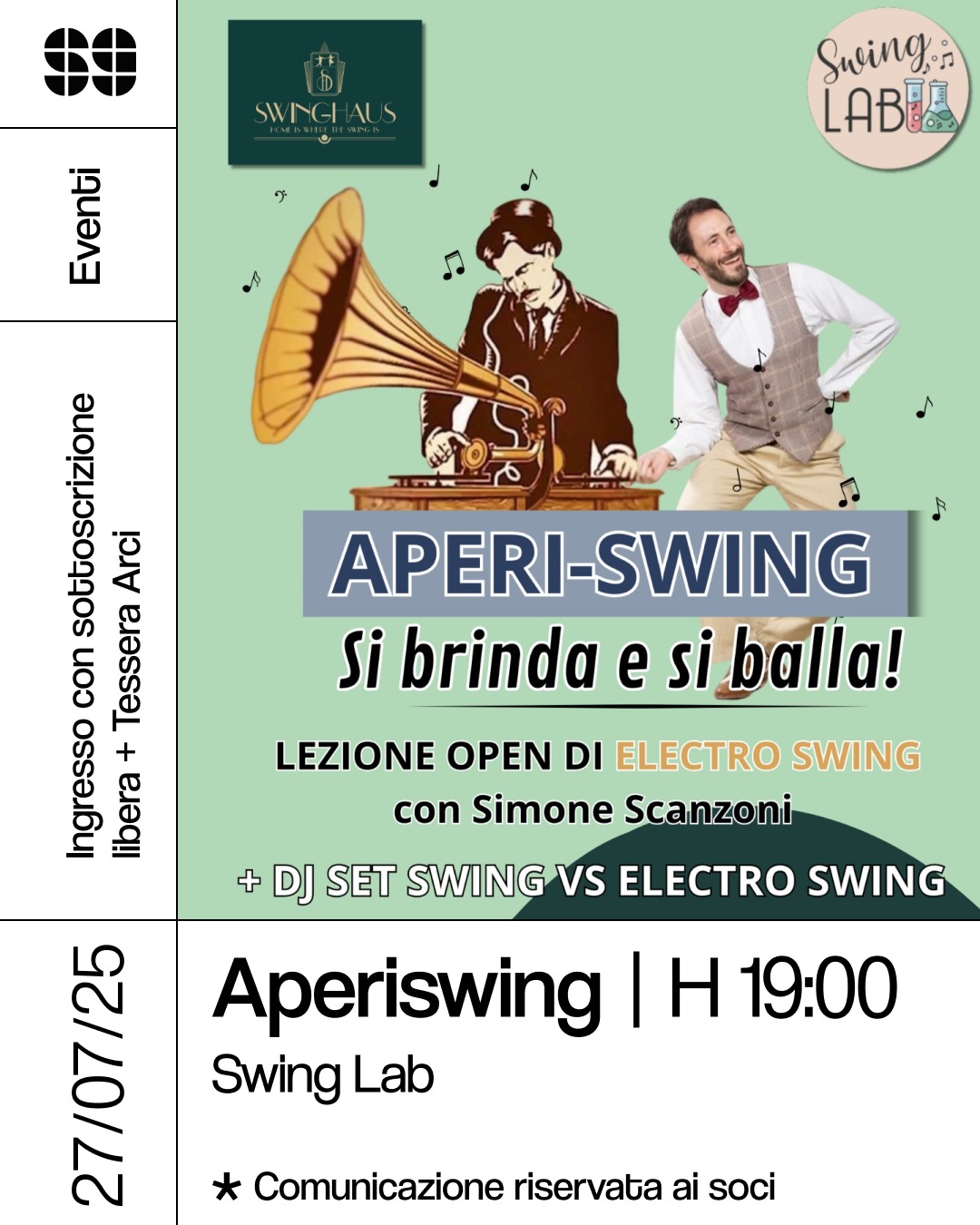 Meet: Aperiswing – Aperitivo + Lezione
