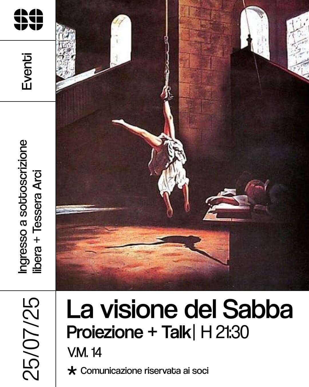 Talk: La visione del Sabba – Cineforum proiezione + dibattito