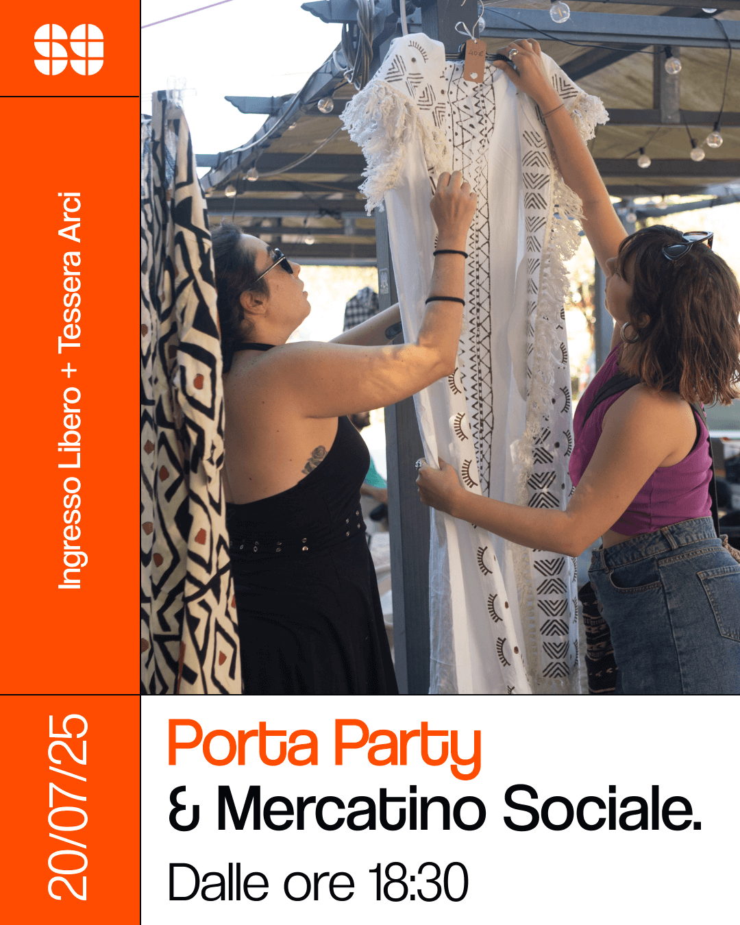 Meet: Porta-Party & Mercatino Sociale