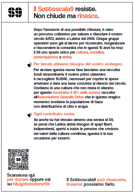 Il Sottoscala9 resiste. Non chiude, ma rinasce.