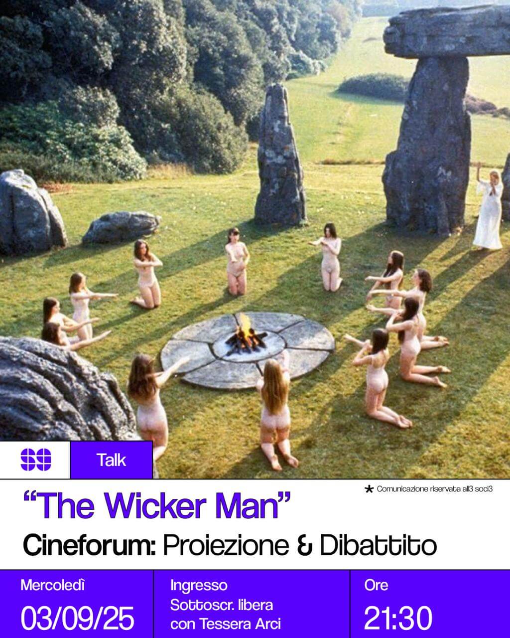 Talk: The Wicker Man – Cineforum proiezione + dibattito