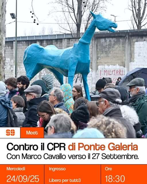 Meet: Contro il CPR di Ponte Galeria – con Marco Cavallo verso il 27 settembre