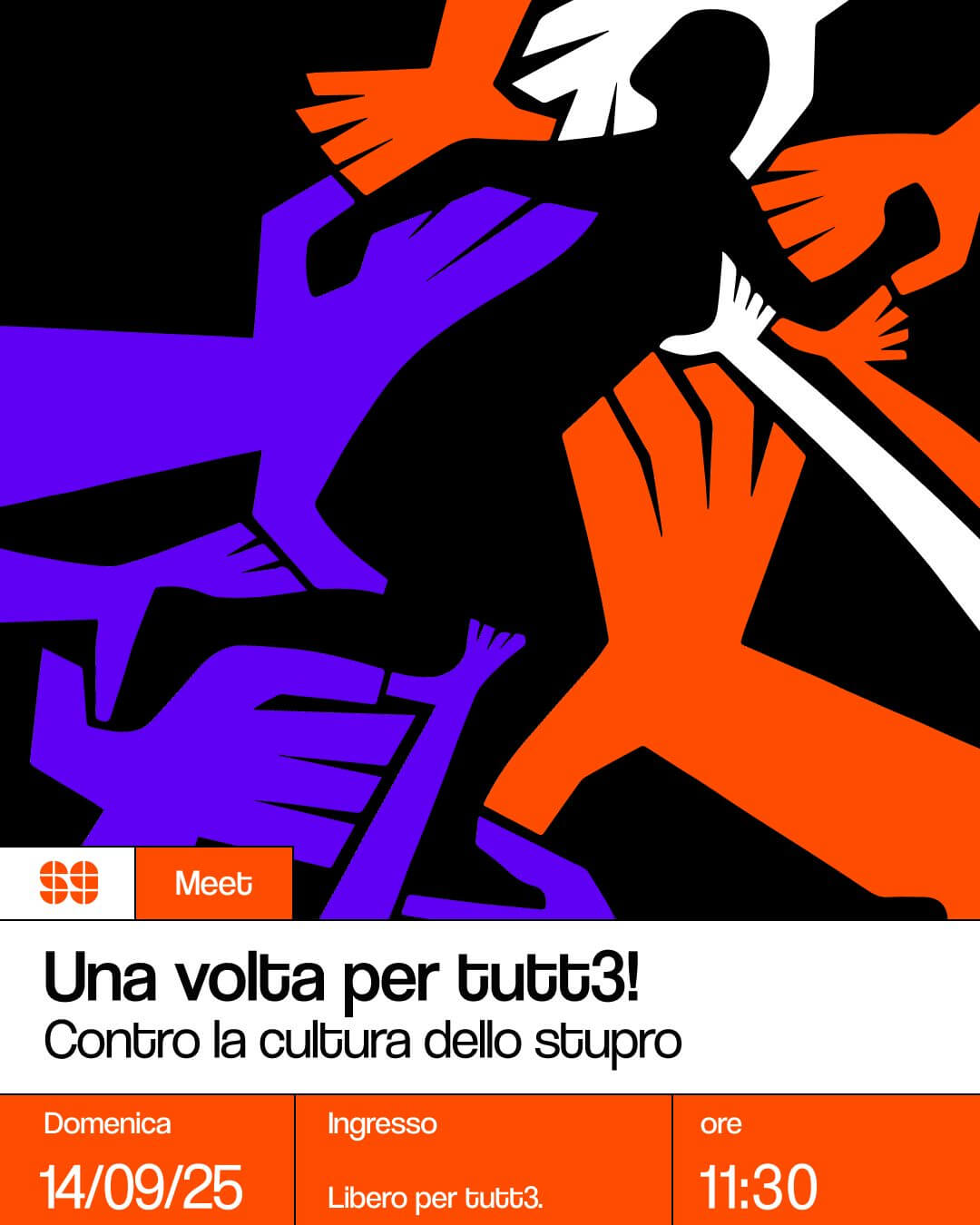 Meet: Una volta per tutt3! – Contro la cultura dello stupro