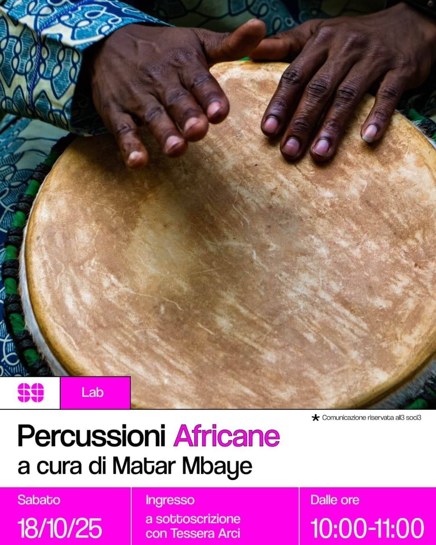 Lab: Percussioni africane