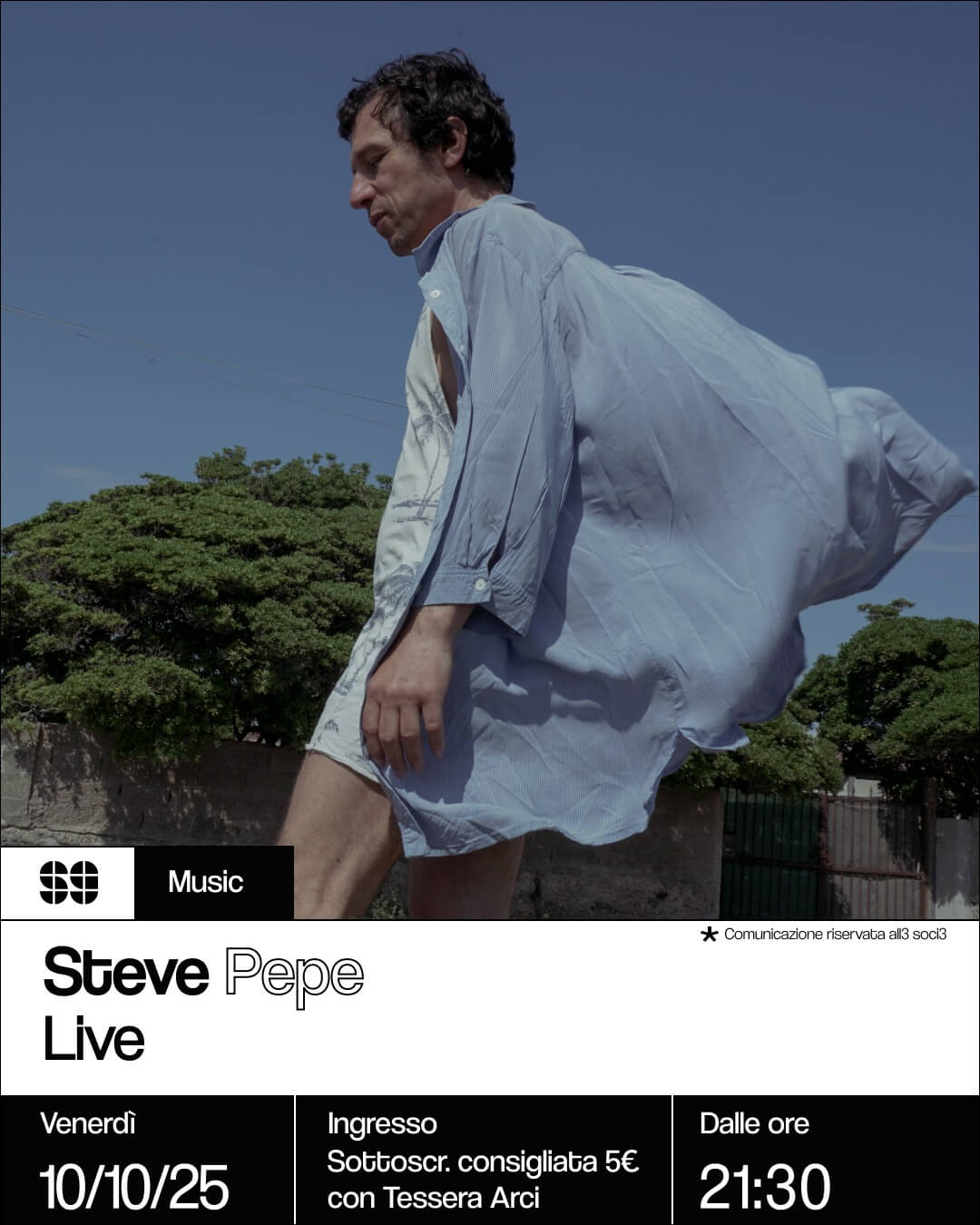 Music: Steve Pepe Live + Simona Beat DJ Set