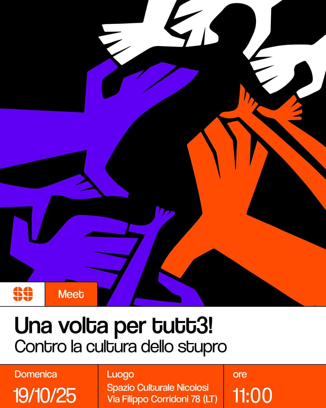 Meet: Una volta per tutt3! – Contro la cultura dello stupro