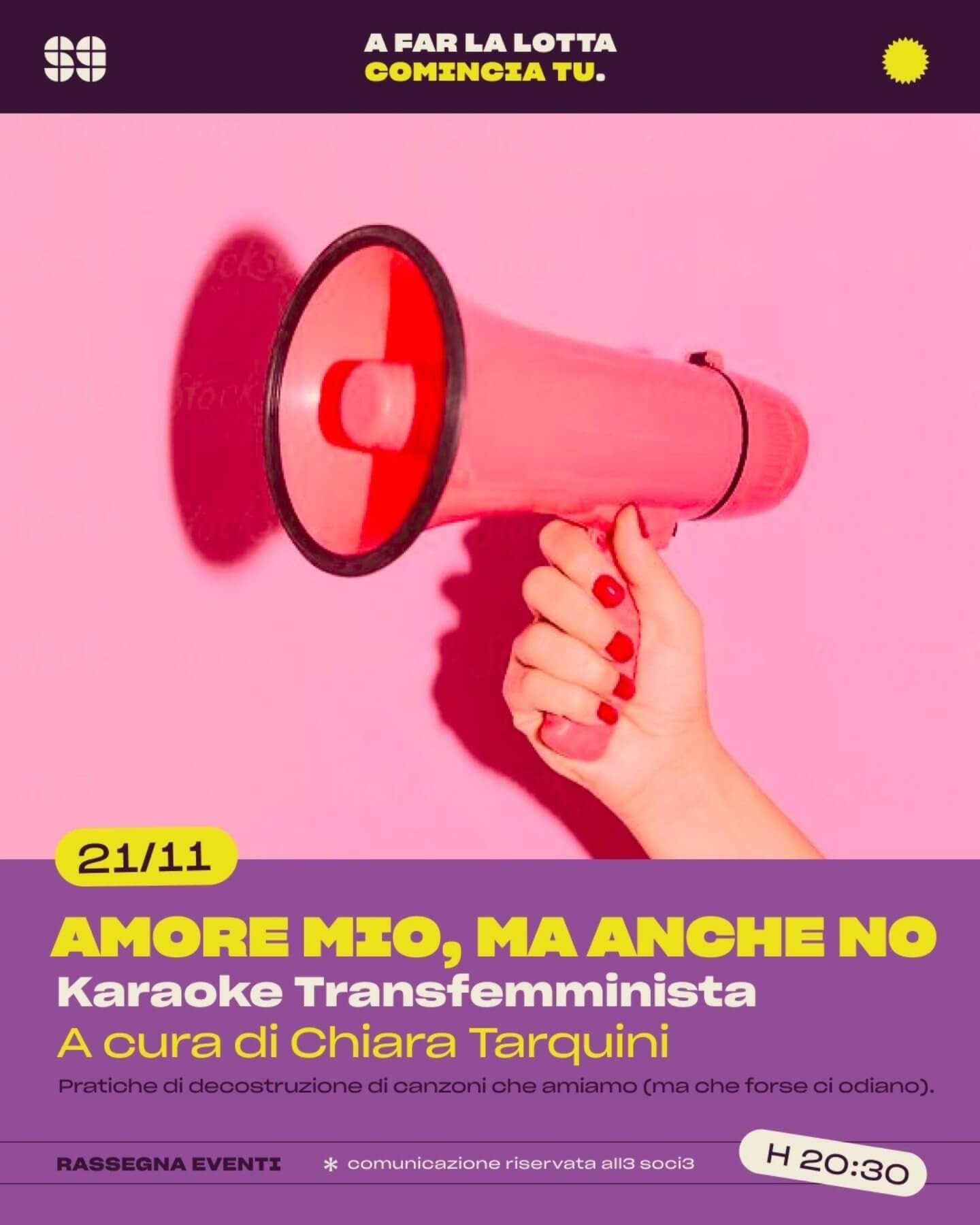 Music: Amore mio, ma anche no – Karaoke transfemminista – A far la lotta comincia tu