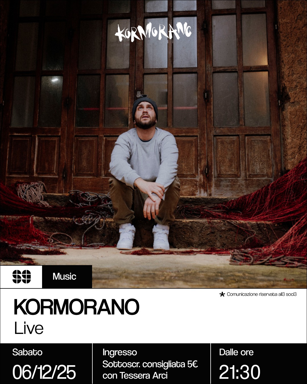 Music: Kormorano Live + Nino Reggae DJ Set