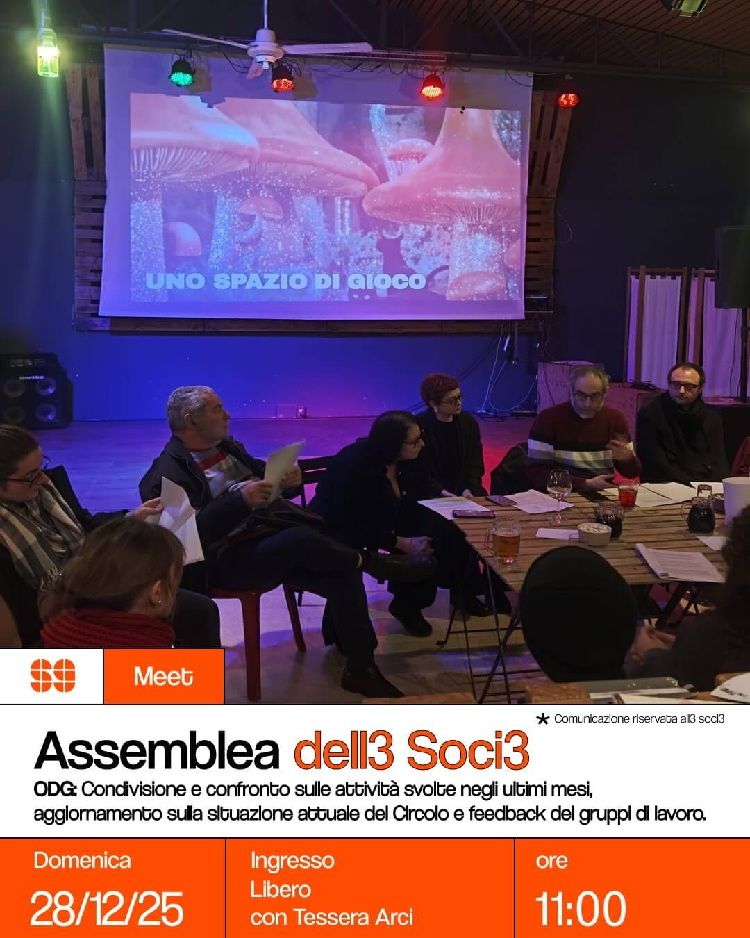 Meet: Assemblea dell3 soci3, pranzo sociale e tombola brutta