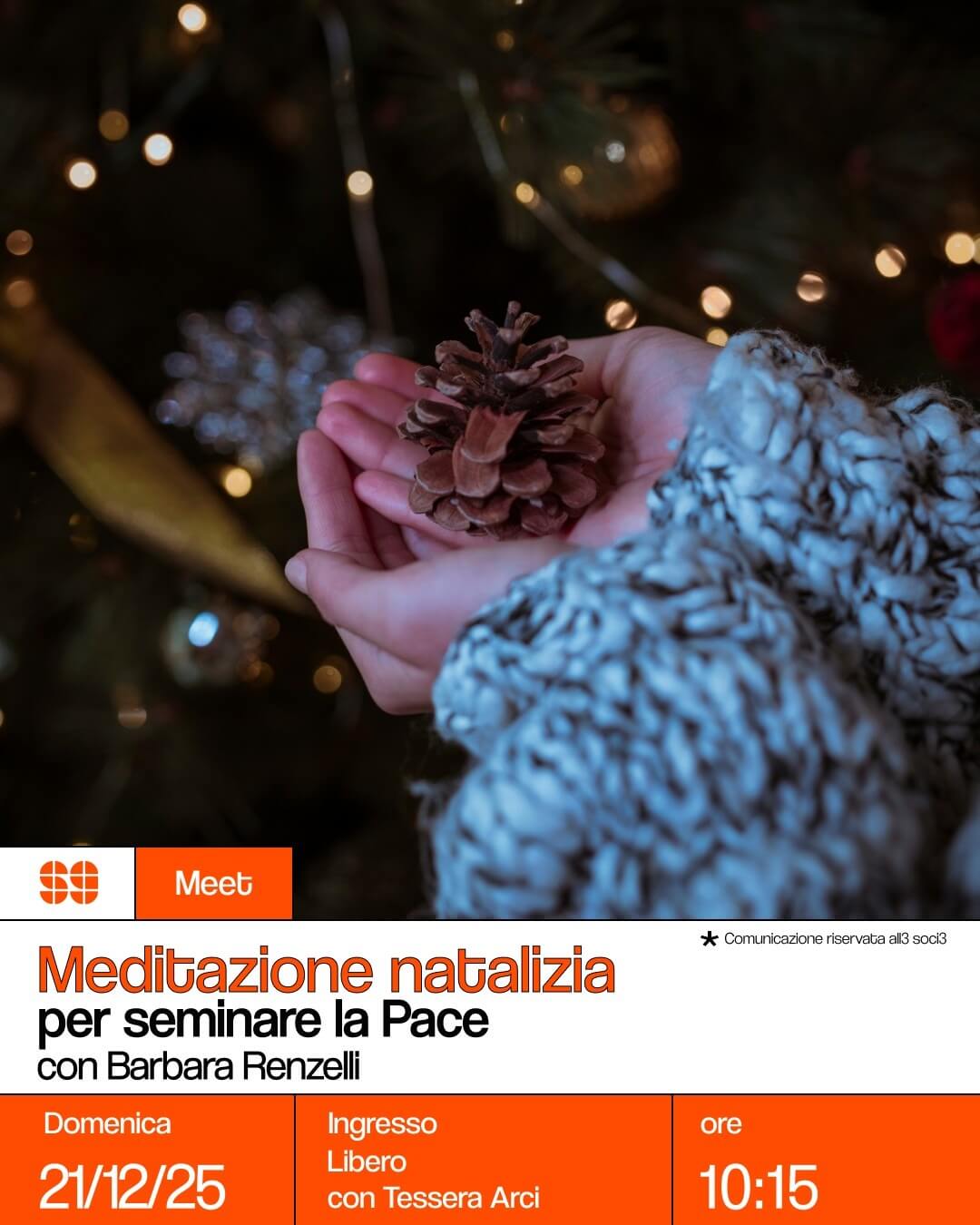 Meet: Meditazione natalizia per seminare la Pace
