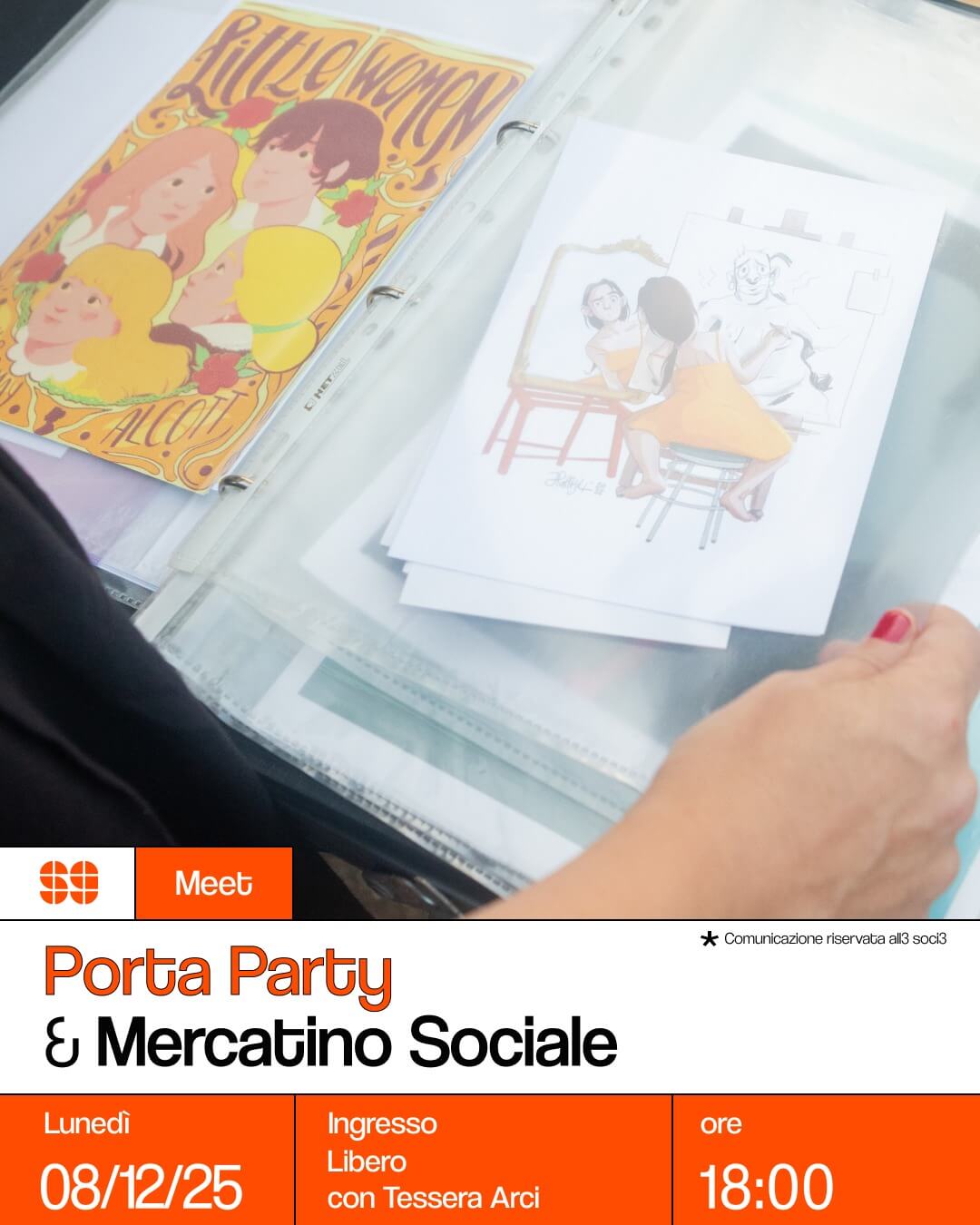 Meet: Portaparty & mercatino sociale