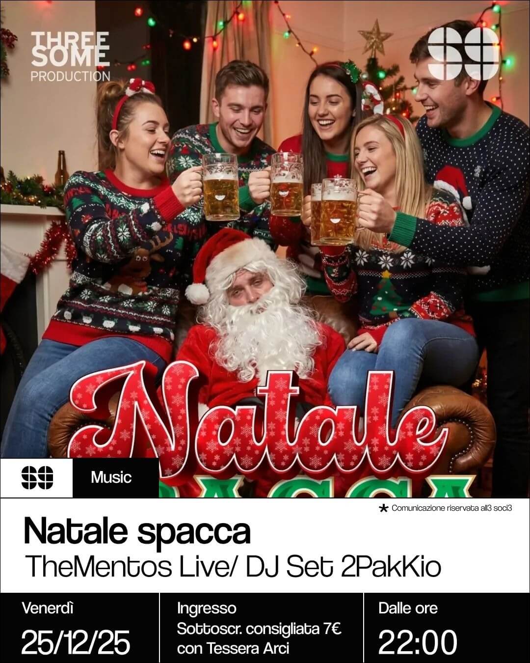 Music: Natale spacca – TheMentos Live + DJ Set 2PakKio