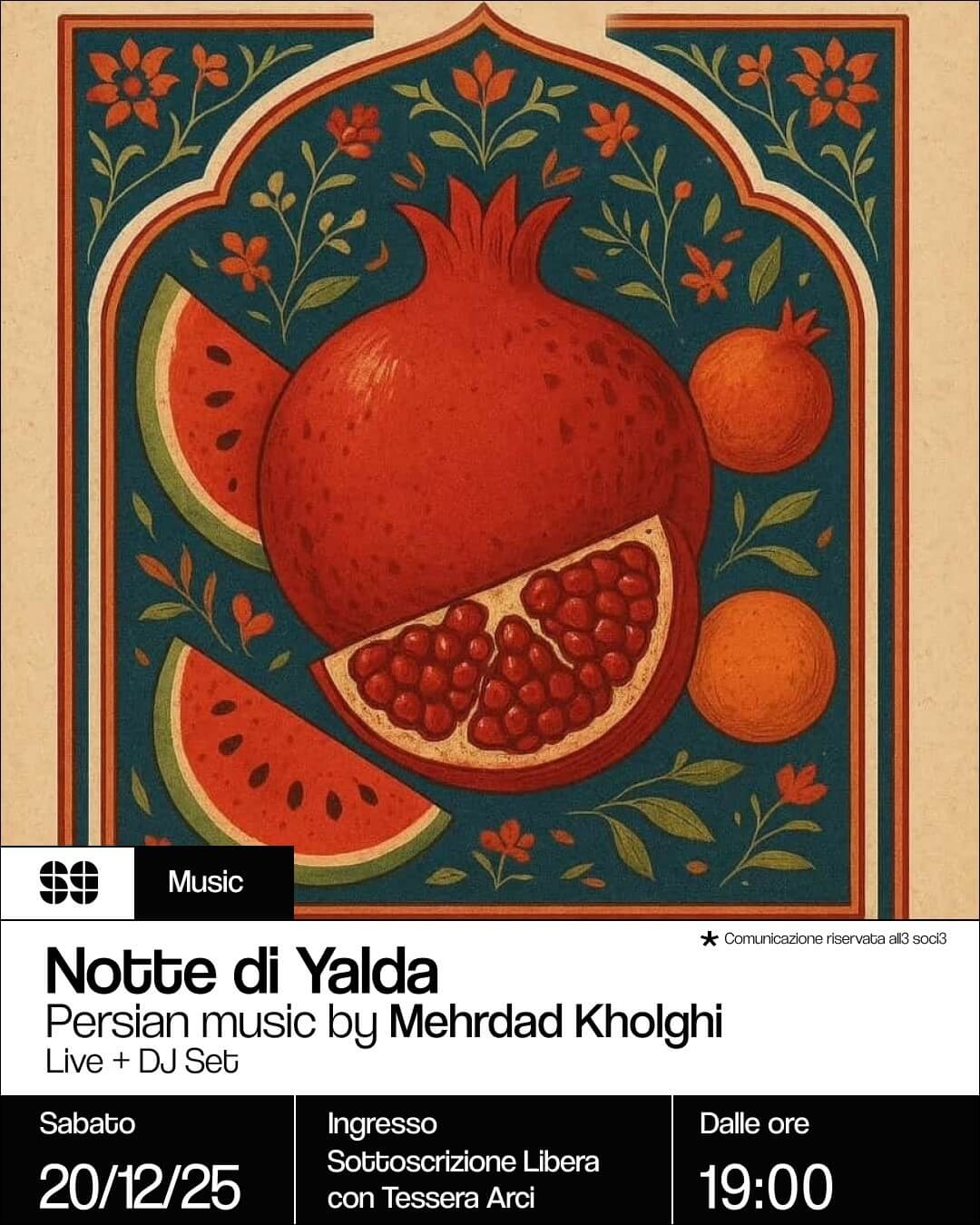 Music: Notte di Yalda – Persian music by Mehrdad Kholghi
