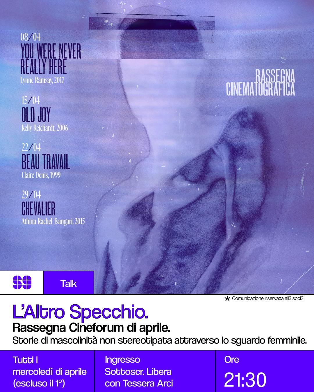 Talk L'Altro Specchio Storie di mascolinità non stereotipata attraverso lo sguardo femminile aprile 2026