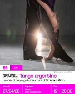Lab Corso di Tango Argentino 27 aprile 2026