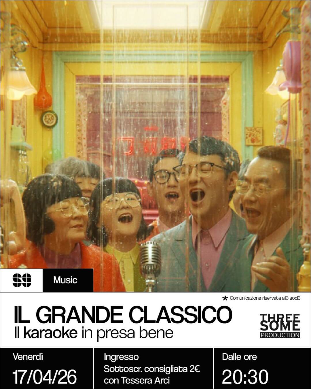 Music Il grande classico Il karaoke in presa bene 17 aprile 2026