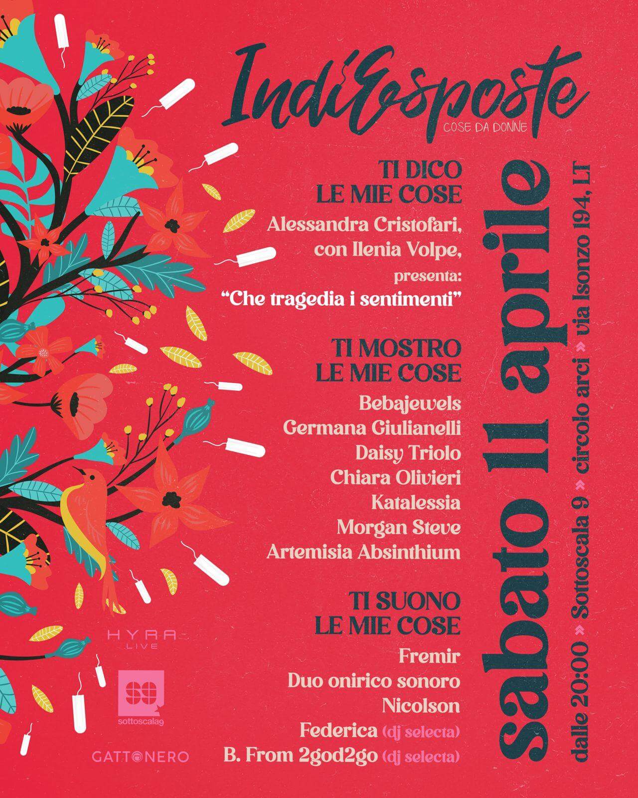 Music Indiesposte cose da donne 11 aprile 2026