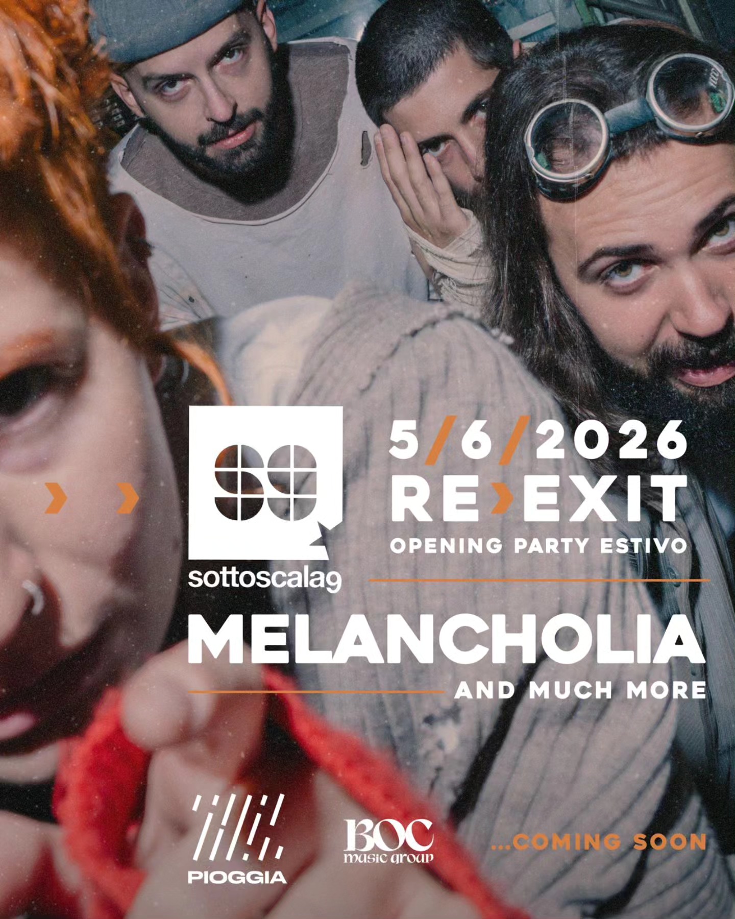 music re exit opening party estivo special guest Melancholia 05 giugno 2026