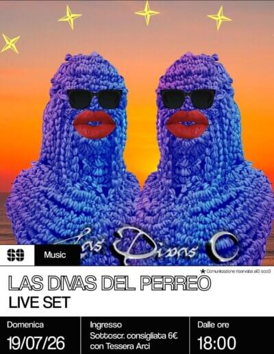 Music Sangria Party Live set Las divas del perreo 19 luglio 2026