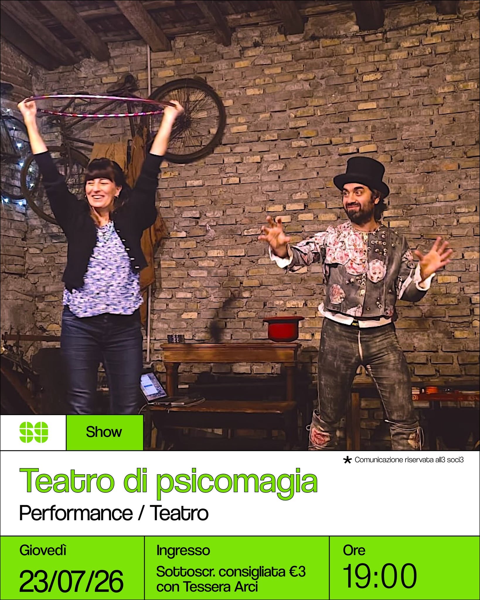 Show Teatro di psicomagia luglio 2026