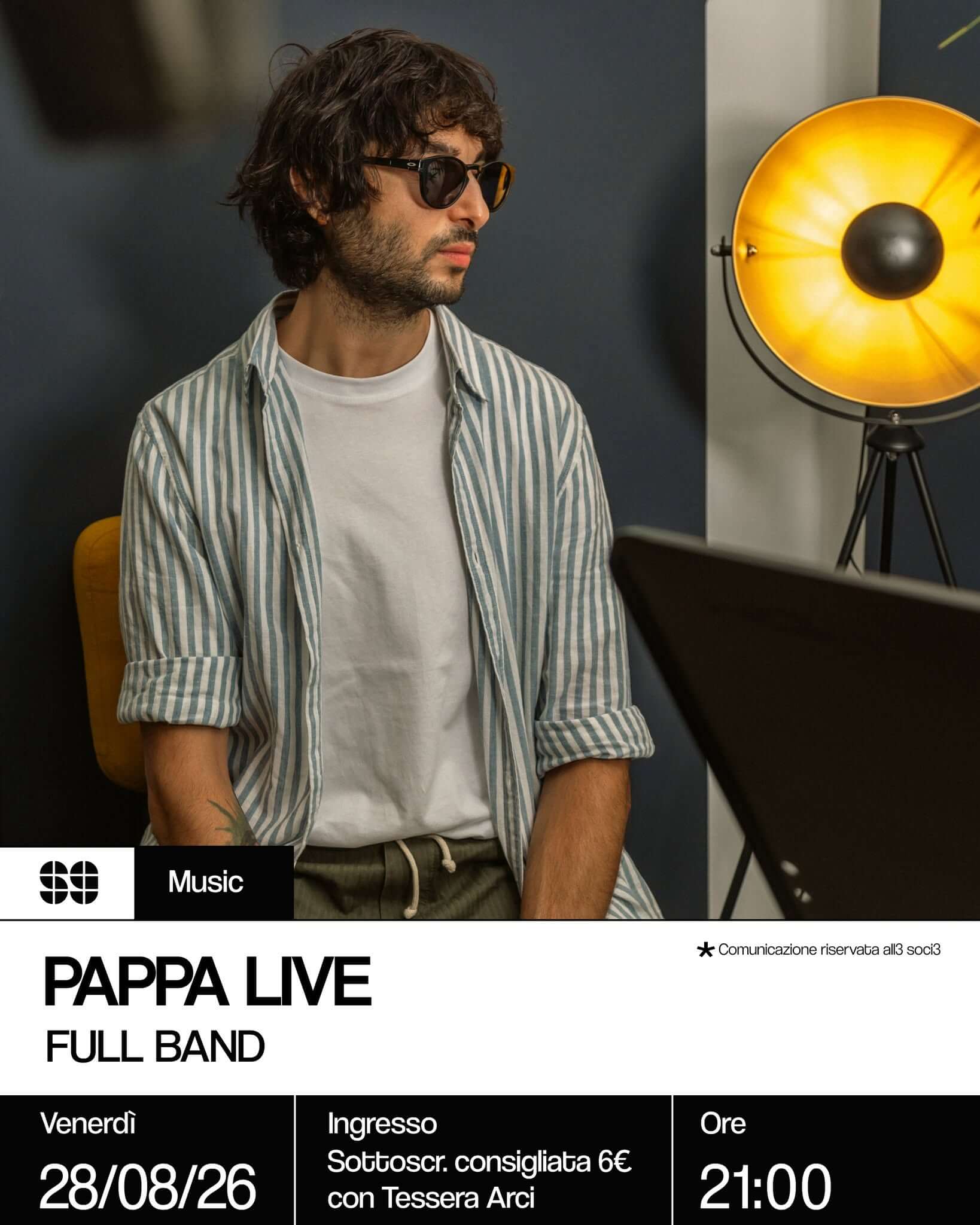 Music Pappa live with full band 28 agosto 2026