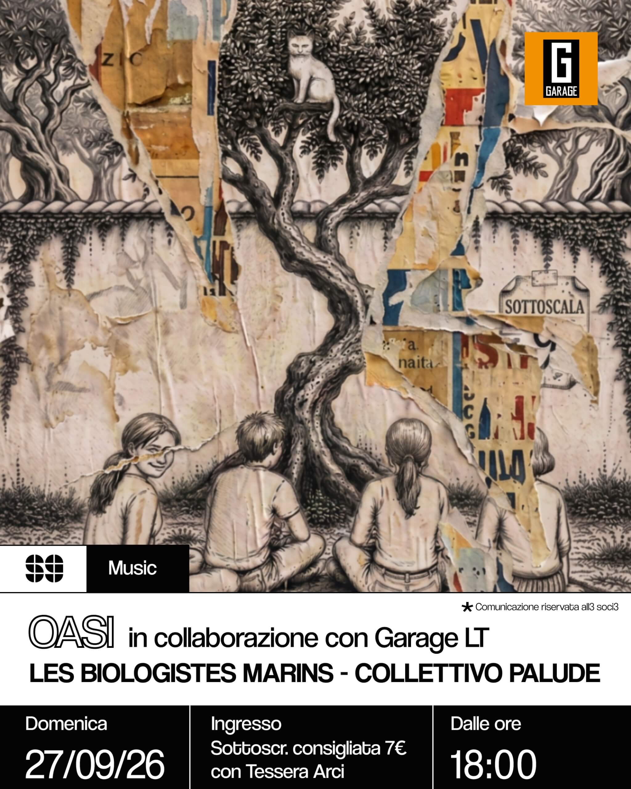 Music OASI Les Biologistes Marins + Collettivo Palude 27 settembre 2026