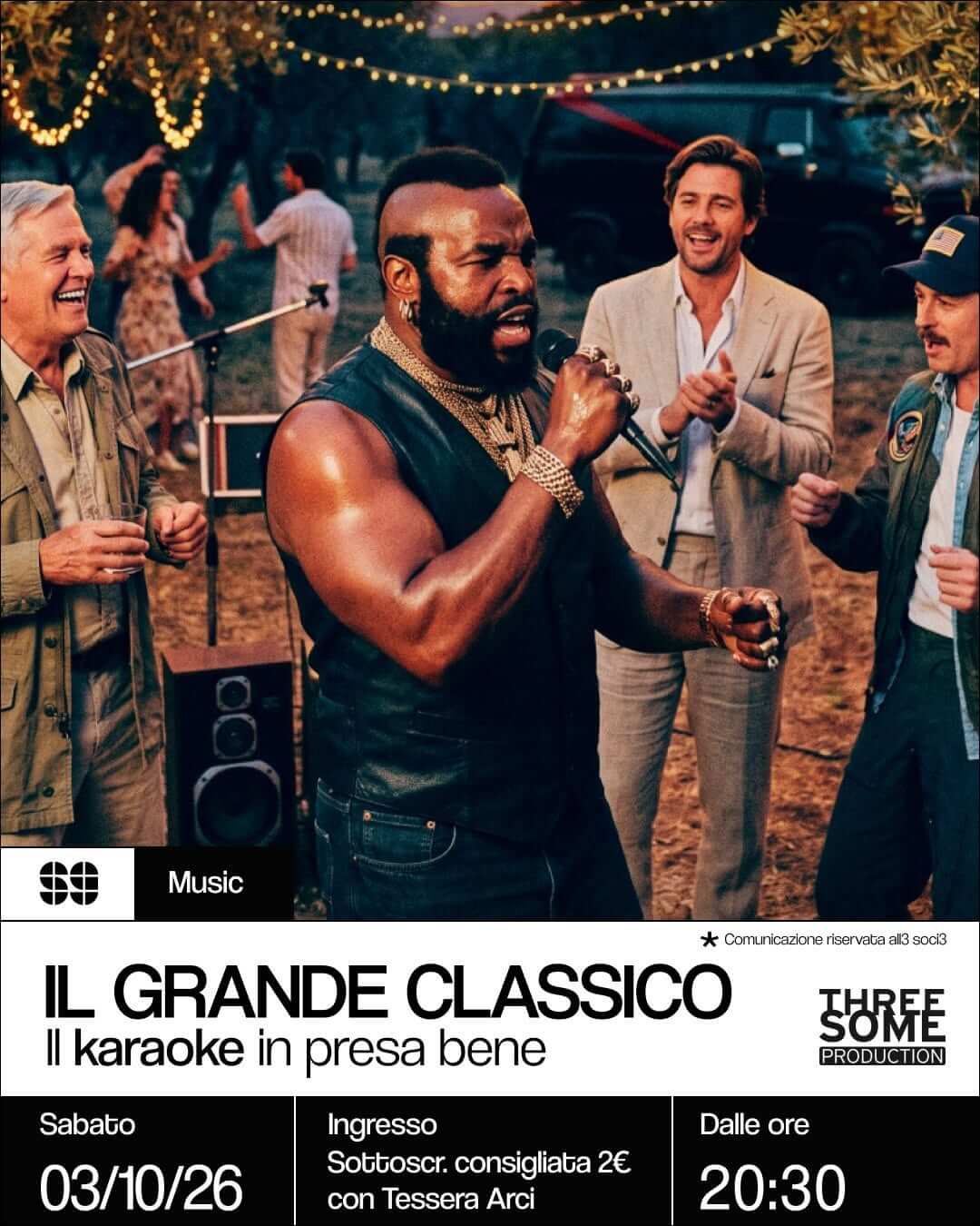 Music Il grande classico Il karaoke in presa bene 3 ottobre 2026