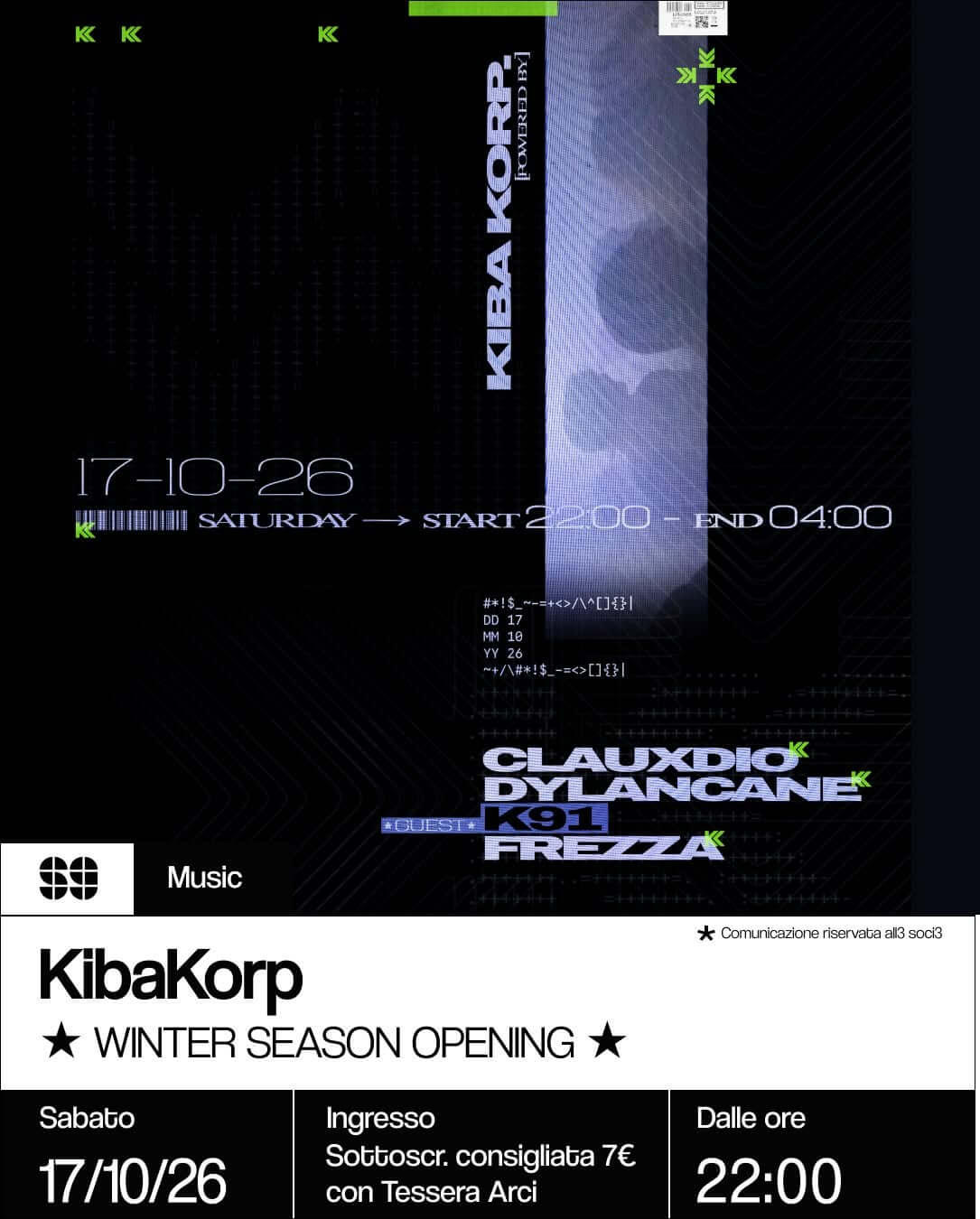 Music KibaKorpo 18 ottobre 2026